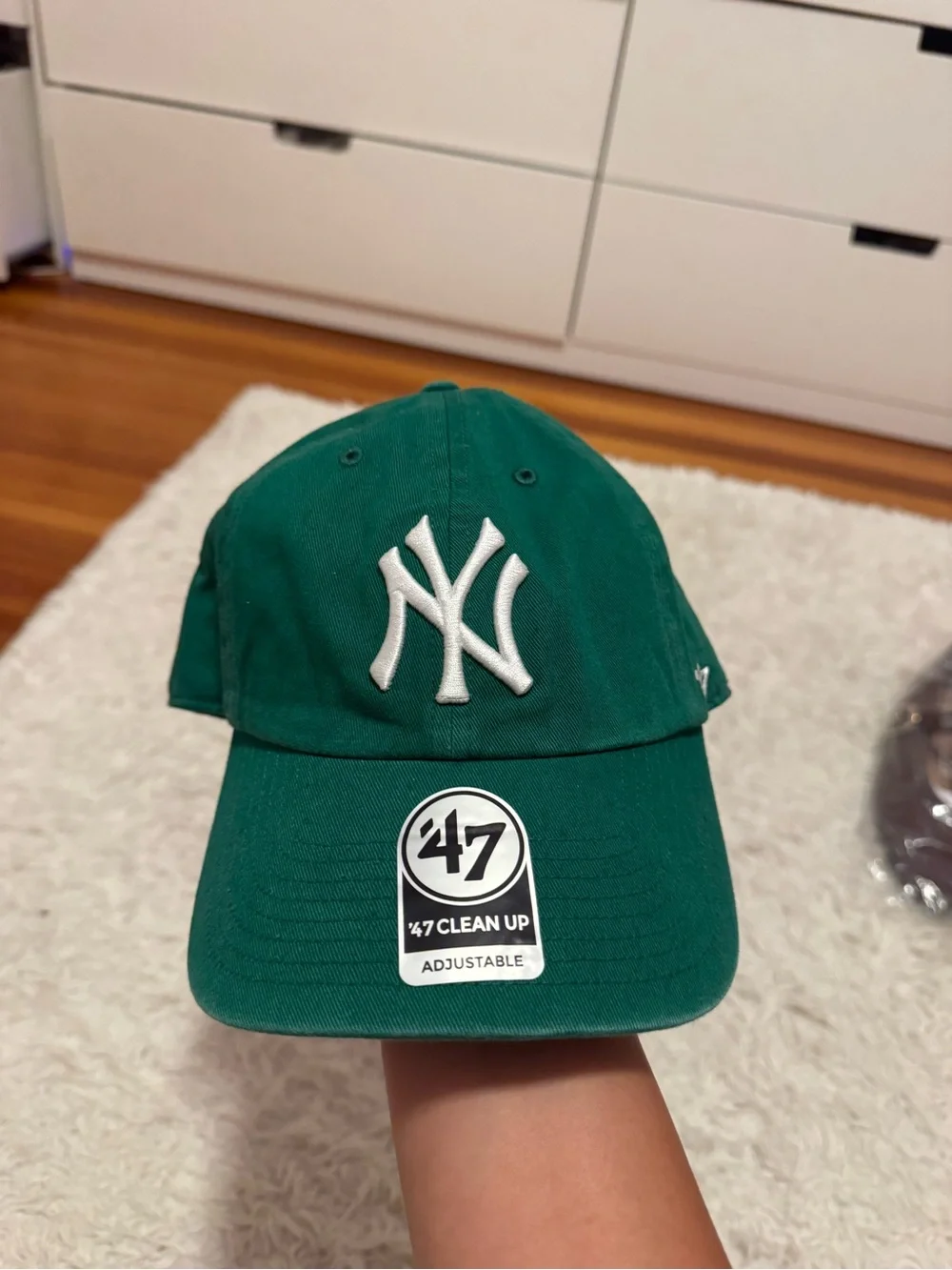 Green New York Yankees Clean Up Adjustable Cap